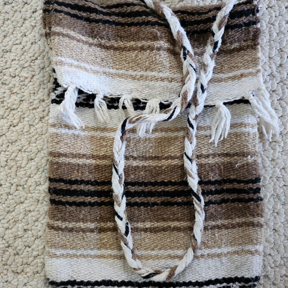 VTG Hippie Style Textile Woven Bag Boho